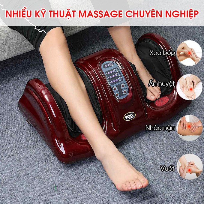 Máy massage chân hồng ngoại Fuki Nhật Bản FK-6811 (màu đỏ)